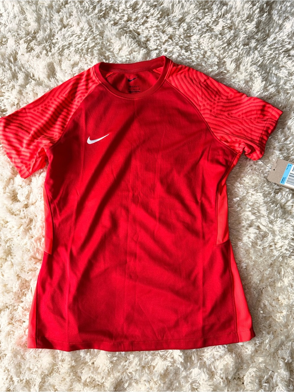 Nike Women's Bright Red Short Sleeve Training Jersey